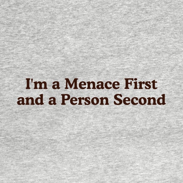 Menace First Person Second Unisex Sweatshirt or by Y2KSZN
